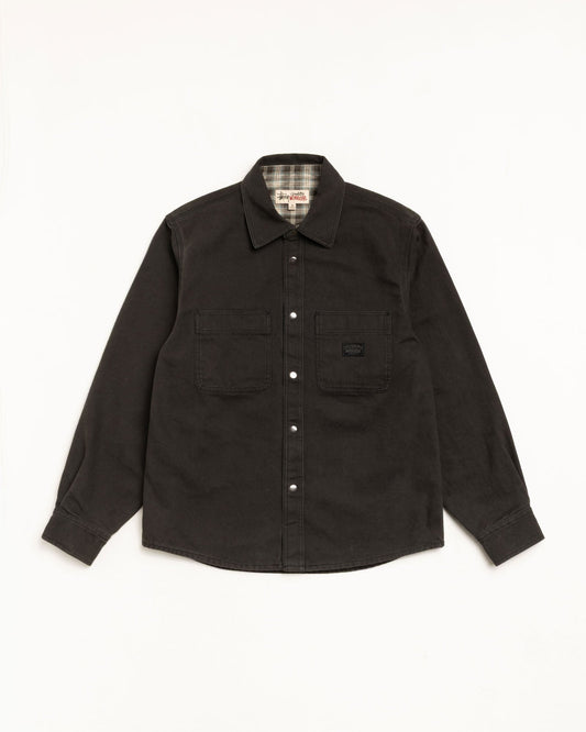 HEAVY WASHED CANVAS SHIRT ЅТÜЅЅΥ