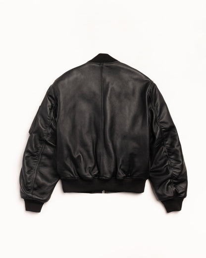 LEATHER BUILT BOMBER ЅТÜЅЅΥ