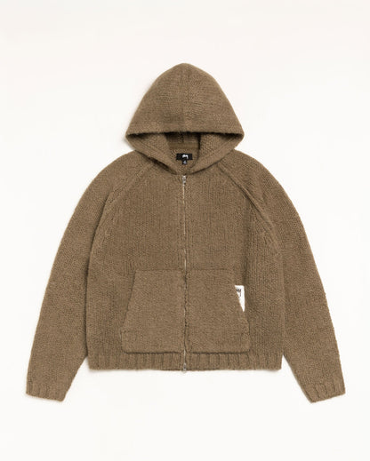 CHUNKY KNIT ZIP HOODIE ЅТÜЅЅΥ