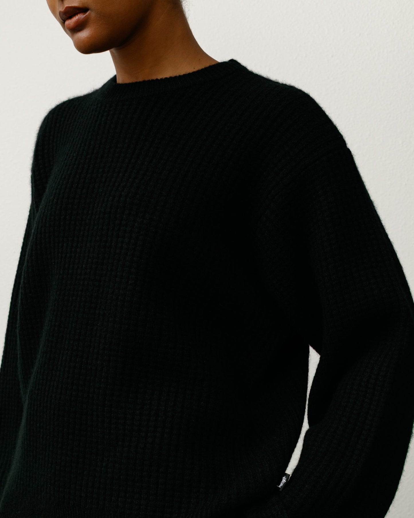 WAFFLE CASHMERE SWEATER ЅТÜЅЅΥ