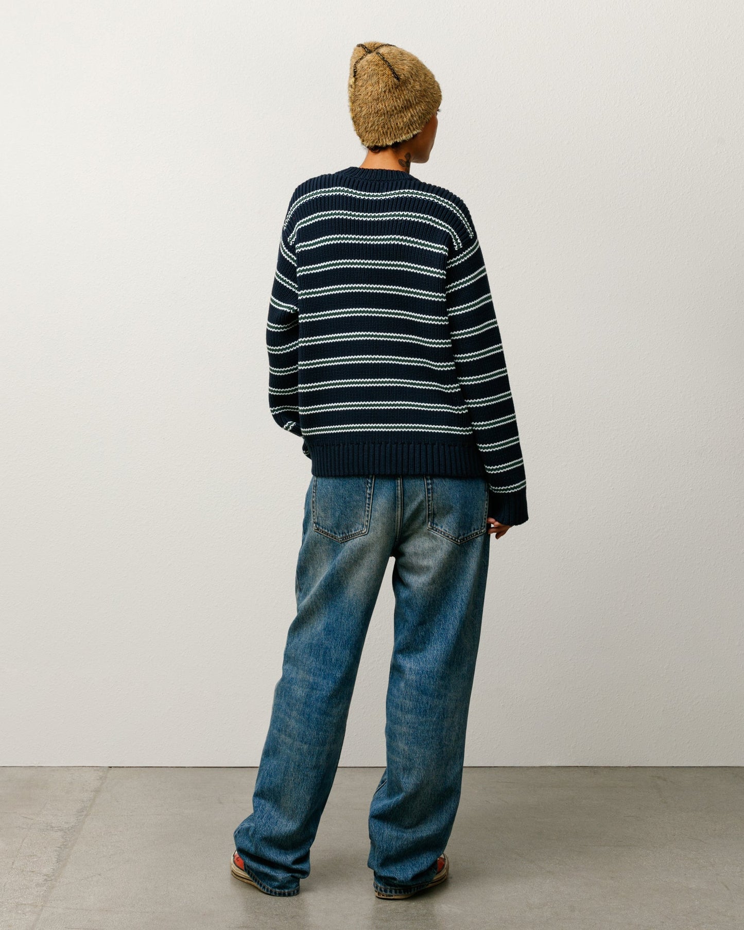 CHUNKY COTTON STRIPE SWEATER ЅТÜЅЅΥ