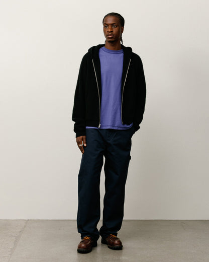 WAFFLE CASHMERE ZIP HOOD SWEATER ЅТÜЅЅΥ