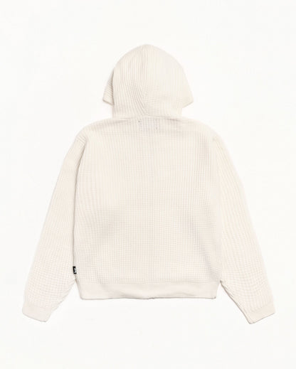 WAFFLE CASHMERE ZIP HOOD SWEATER ЅТÜЅЅΥ