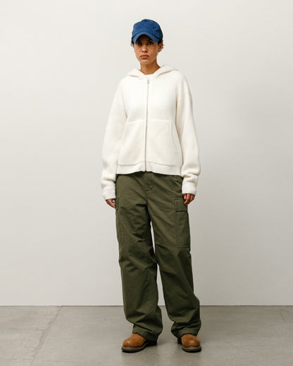 WAFFLE CASHMERE ZIP HOOD SWEATER ЅТÜЅЅΥ