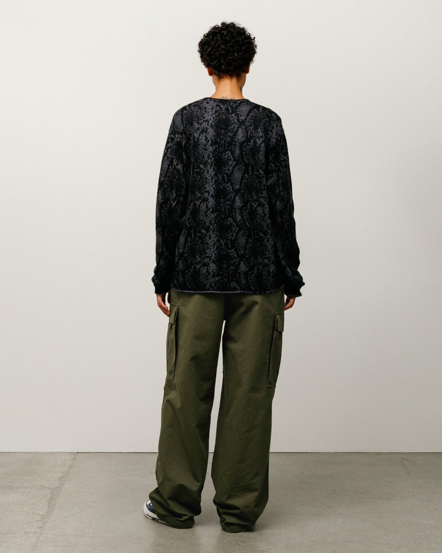 PYTHON FINE WOOL SWEATER ЅТÜЅЅΥ
