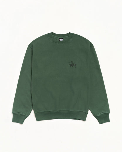 BASIC ЅТÜЅЅΥ CREW PIGMENT DYED