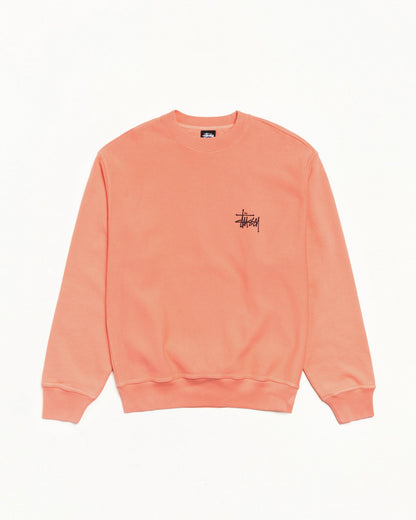 BASIC ЅТÜЅЅΥ CREW PIGMENT DYED