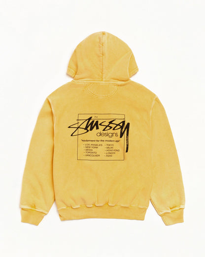 MODERN AGE HOODIE PIGMENT DYED ЅТÜЅЅΥ