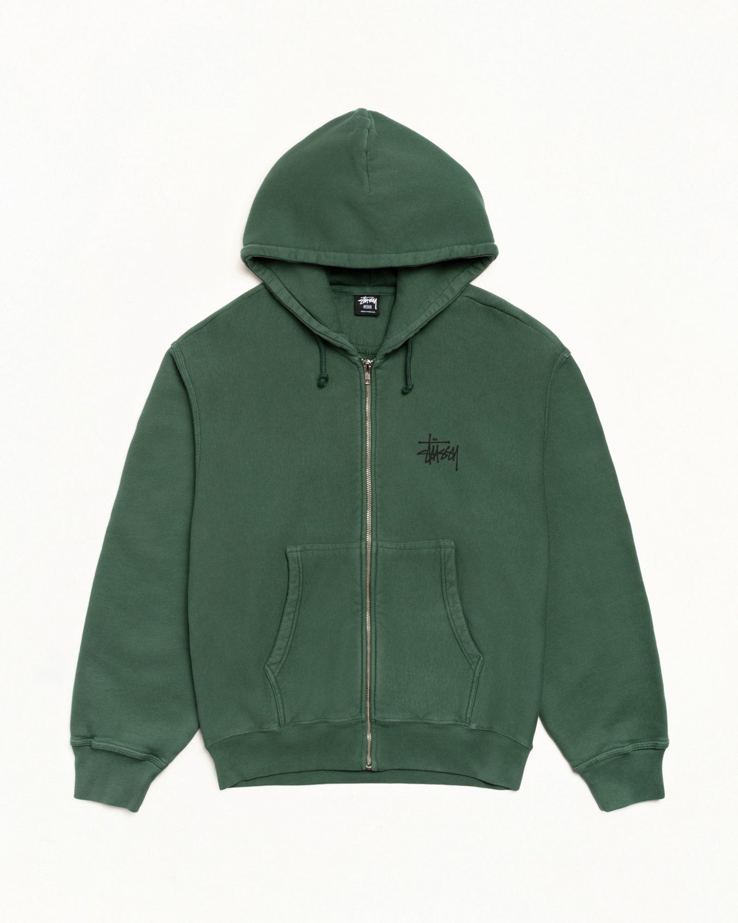 BASIC ЅТÜЅЅΥ ZIP HOODIE PIGMENT DYED