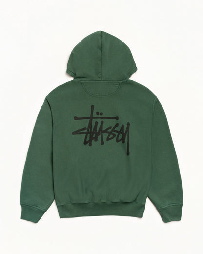 BASIC ЅТÜЅЅΥ ZIP HOODIE PIGMENT DYED