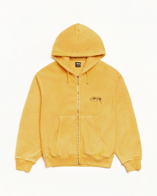 MODERN AGE ZIP HOODIE PIGMENT DYED ЅТÜЅЅΥ
