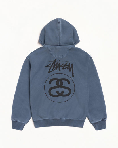 STOCK LINK ZIP HOODIE PIGMENT DYED ЅТÜЅЅΥ