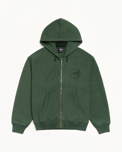 ЅТÜЅЅΥ WEAR ZIP HOODIE PIGMENT DYED
