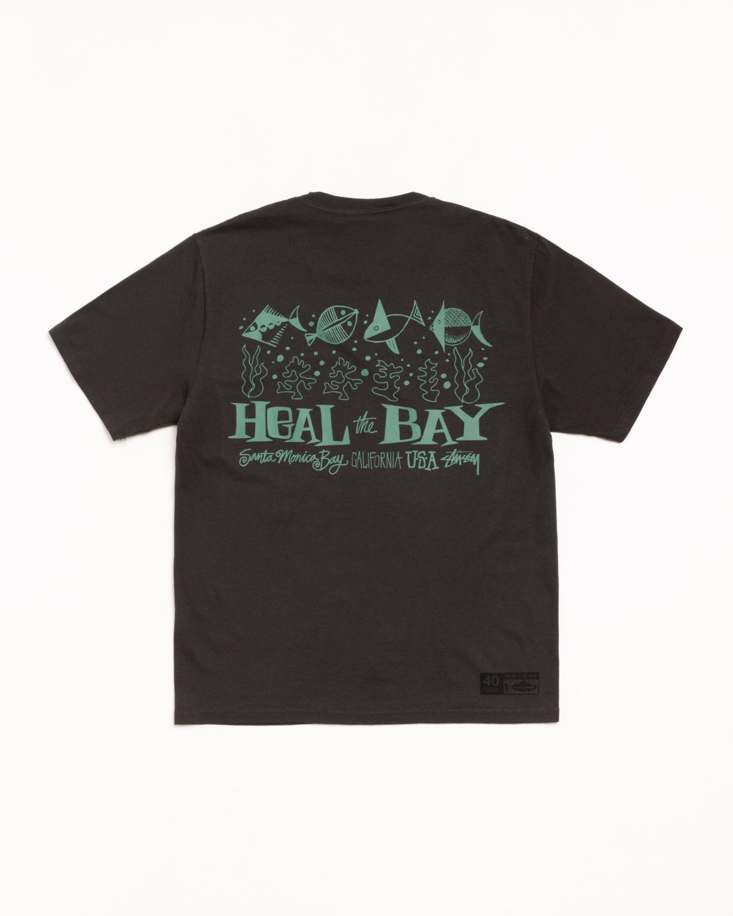 HEAL THE BAY 40 TEE PIGMENT DYED ЅТÜЅЅΥ