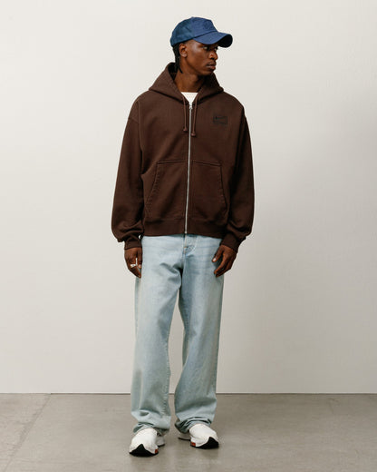 ЅТÜЅЅΥ & ΝIΚЕ STONE WASHED FLEECE ZIP HOODIE